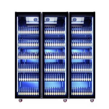 Commercial 3 Door Air Cooling Chiller Display Refrigerators