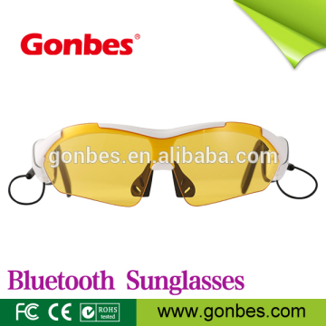 Fast delivery fashion music headset goggle bluetooth sun glasses