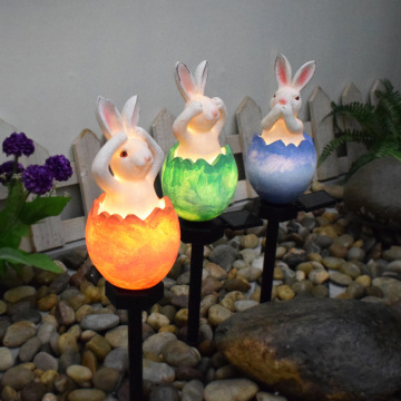 Courtyard Resin Lamp Rabbit Shaped