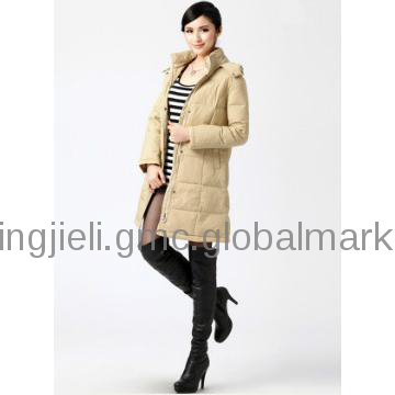 Lady coat  casual long down coat