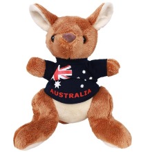 Customizable Plush Koala and Kangaroo Stuffed Animals with Logo Tags