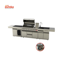 High Quality Portable Stainless Steel Black Kitchen Cabinets Prefab Insect Proof Kitchen Cabinets