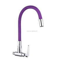 Modern Wall-Mounted Brass Kitchen Faucets