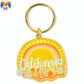 Gift Customized Hard Enamel Palm Trees Keyring