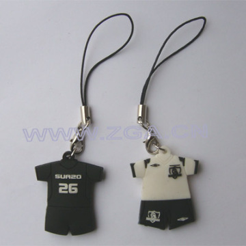 3D design key chain for mobile phone