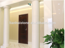 machine cut crystal glass stone column grystal glass white artificial stone