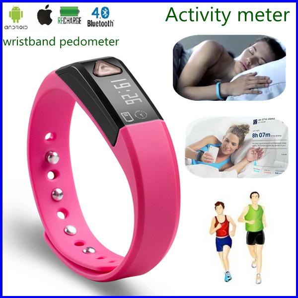 4.0 Bluetooth Wireless Smart Activity 3D Sensor Wristband Pedometer