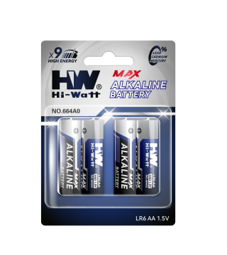 HW MAX Alkaline Battery AA LR6 1.5V