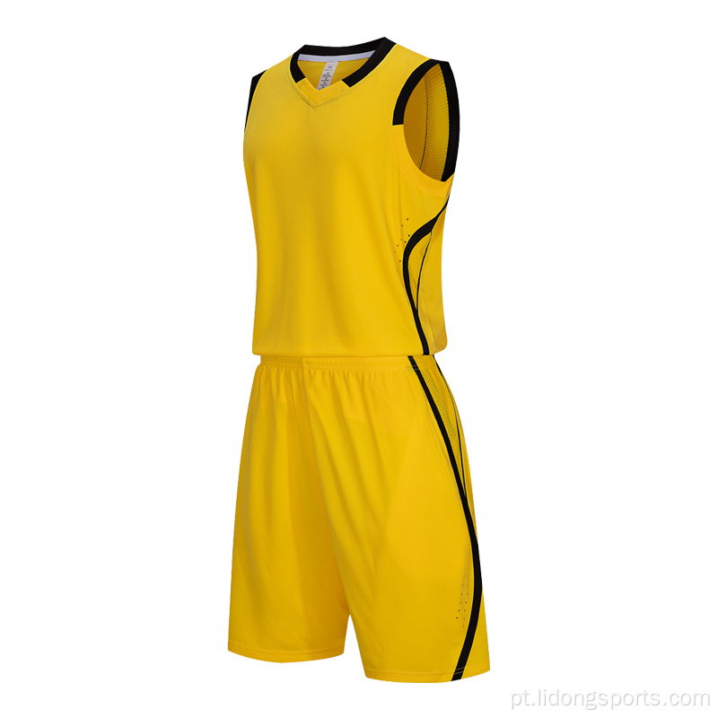 Jersey de basquete masculino estabeleceu uniforme de basquete esportivo Jersey