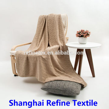 China cotton towel blanket/100% wool blanket/100% polyester blanket