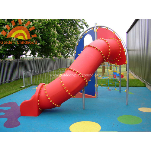 Backyard Straight Tube Slide Equipment For Children