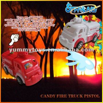 Fire Truck Toy With Candy