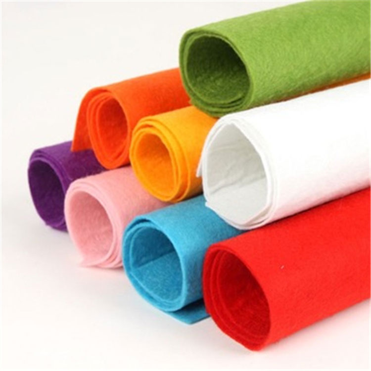 Needle Punched Nonwoven 100% Polyester Fabric Fiber Felt Multicolor Fet