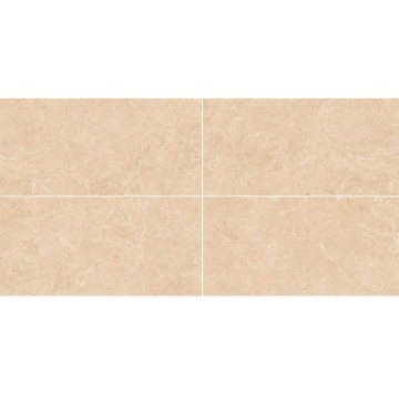 Cream kitchen stone floor tiles