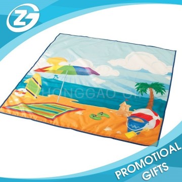 Full Color Picture Printing Woven Plastic Beach Mat