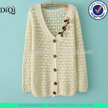 SPRING/AUTUMN SWEATER CASUAL HOLLOW OUT KNITTED SWEATER WOMEN