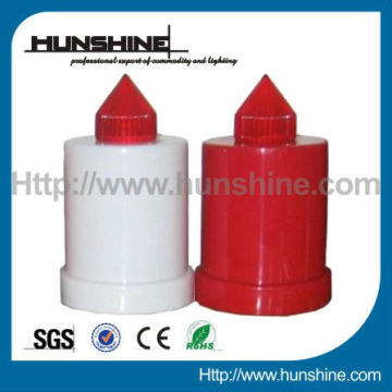 red small grave lights candles with led