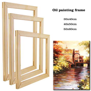 40x50cm Wooden frame for canvas oil painting frame for painting by numbers DIY frame interior picture wall home decoration
