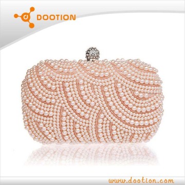 pearl beaded clutch evening bag