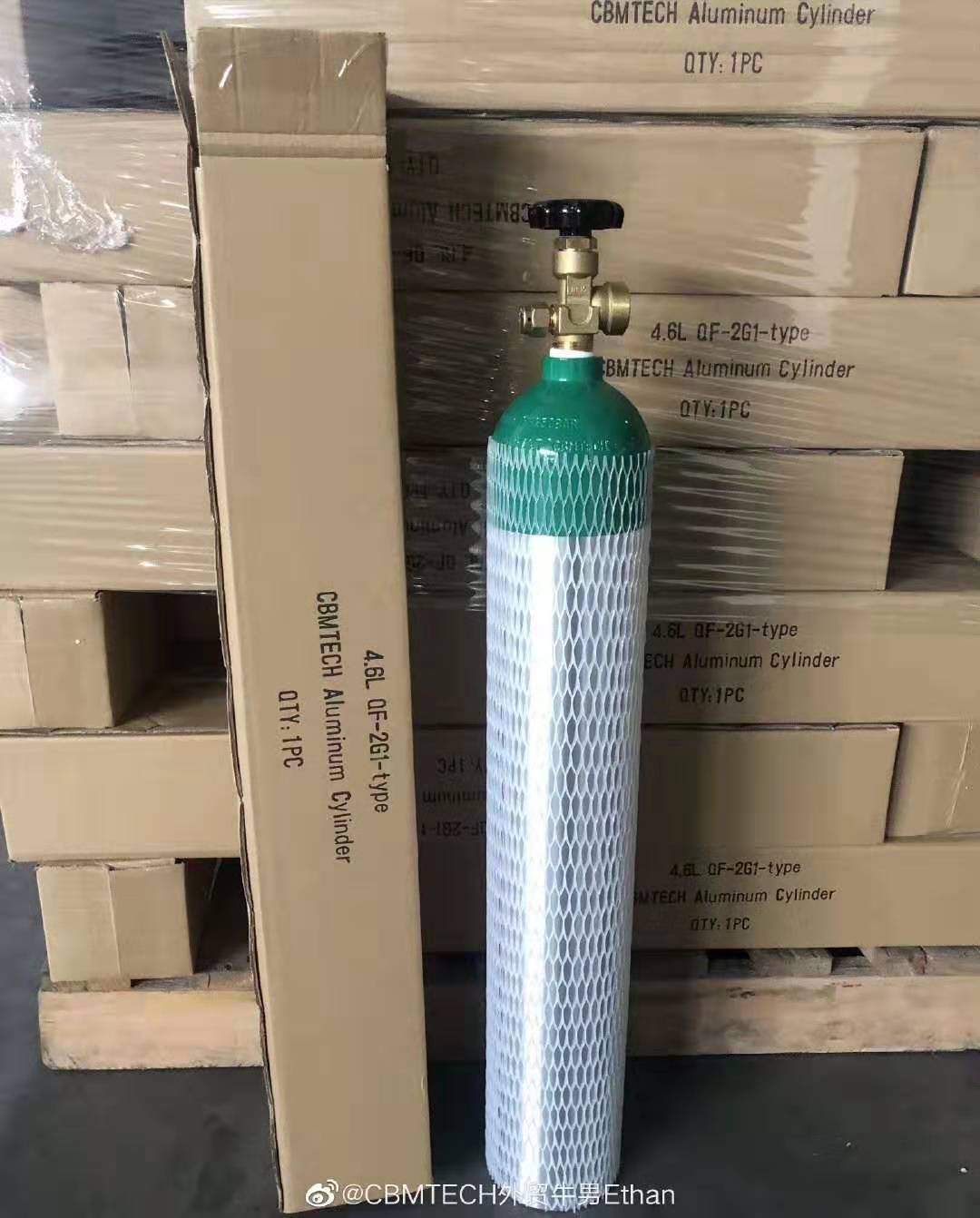 4.6l Oxygen Aluminum Cylinder 4.6l Oxygen Aluminum Cylinder