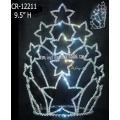 10 Inch Large Star Tiara Tall Pageant Crown