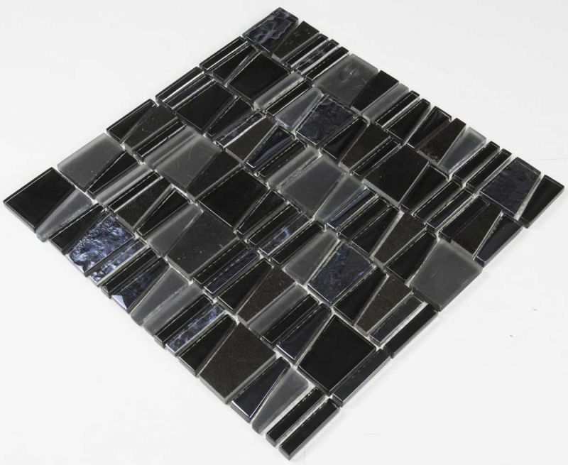 Crystal Vs Stone Mosaic Mixture Tile (LADDER-C29)