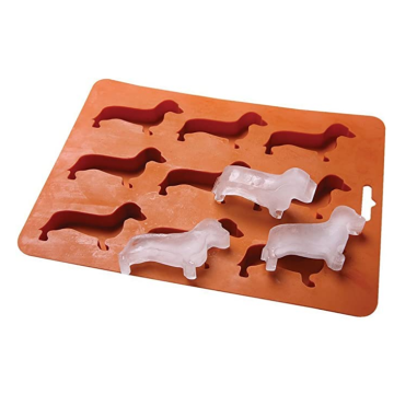 Fácil liberação cão em forma de silicone gelo cubo moldes