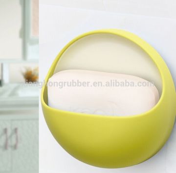 wholesale fashionable household item silicone round thin soap box