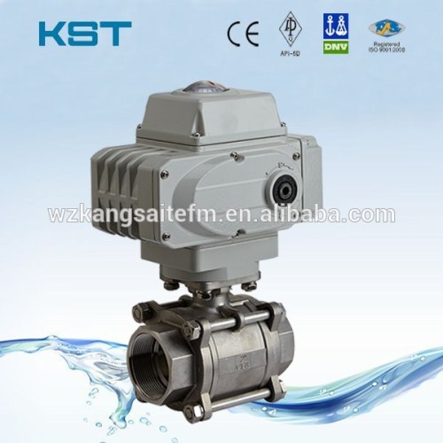 Electric Thread 3PC Ball Valve, Stainless Steel Electric Valve