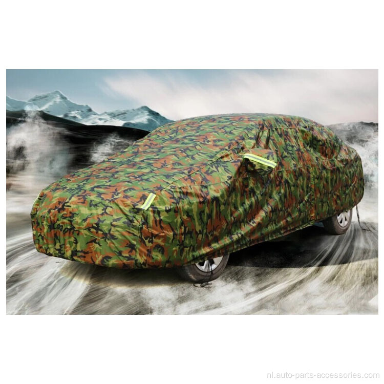 Strip camouflage zonbestendige buitenauto -cover