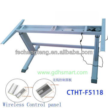 wireless control height adjustable office table metal frame in electronic