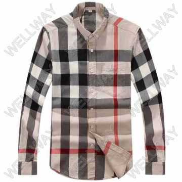 2016 the lastest design 100% cotton check shirts for men