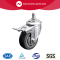 Medium 4 Inch 200Kg Threaded Brake PU Caster