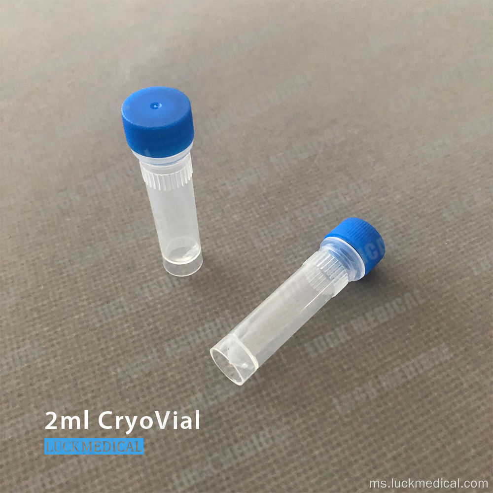 Cryovial yang berdiri sendiri dengan skru ce ce