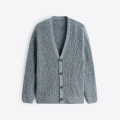 V Nek gemengd gebreide katoen Custom Knitwear Cardigan