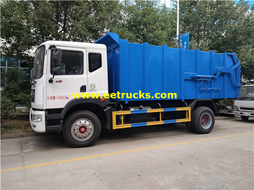 12 CBM Dongfeng Docking Trash Trucks