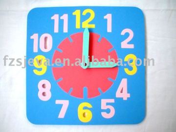 eva promotional gifts,eva foam clock ,eva educational toys