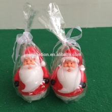 santa led flameless flicking candle christmas gift glow flicking candle led real wax flameless candle for christmas deoction