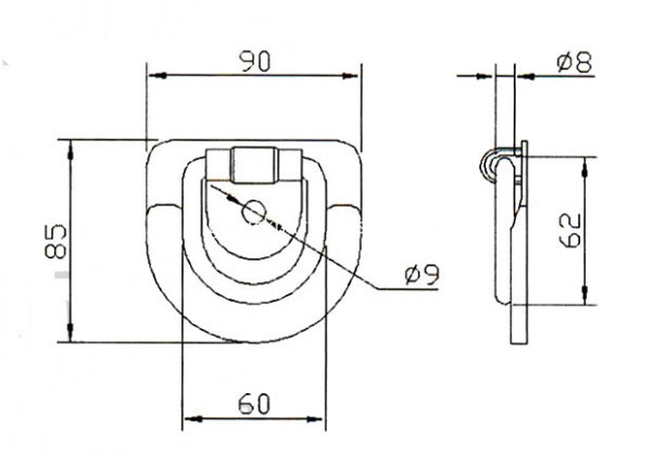 Cargo Tie Down Rings/Trailer Tie Down Anchors