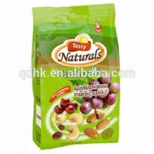 plastic dried food packaging bag/food grade plastic bags
