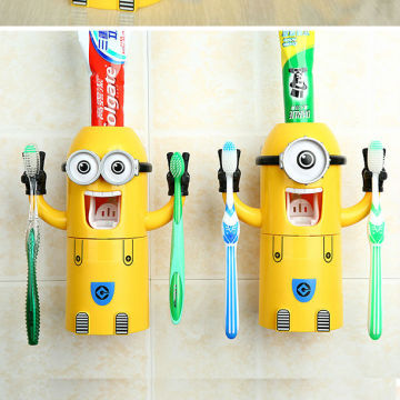 Bathroom Wall mounted Minions Automatic toothpaste dispenser minecraft creeper