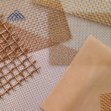 Copper Decorative Brass Wire Mesh Panel