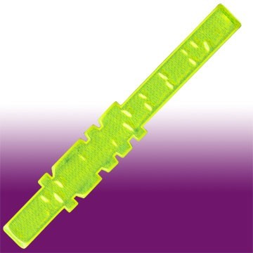 reflective slap bracelet, reflective wristband, EN13356 snap reflective band