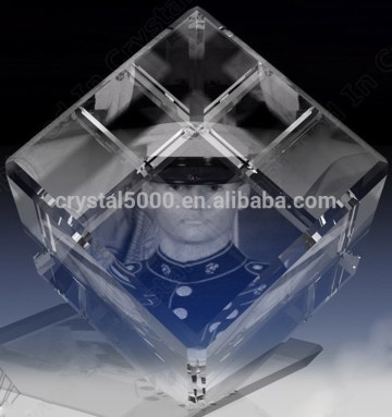 wholsale 3D laser crystal cube Photo Crystal Cubes