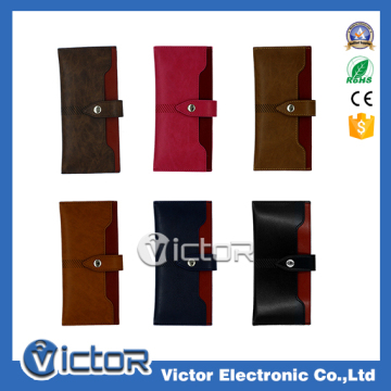 New wallet style universal phone case with button for all cell phone