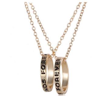 Alloy necklace for best friends, forever necklace