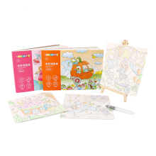 Magic Water Brush Markers Watercolor Pocket Painting Book for Kids
