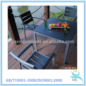 2015 alibaba wood plastic composite furniture --5pcs wood plastic composite furniture set