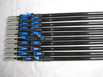 telescoping poles for glass washing