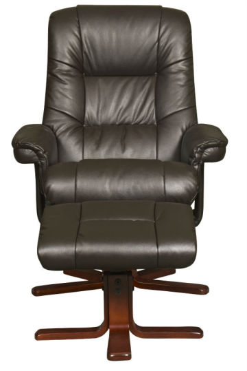 wooden relaxing chair/wood duck feet reclining chair